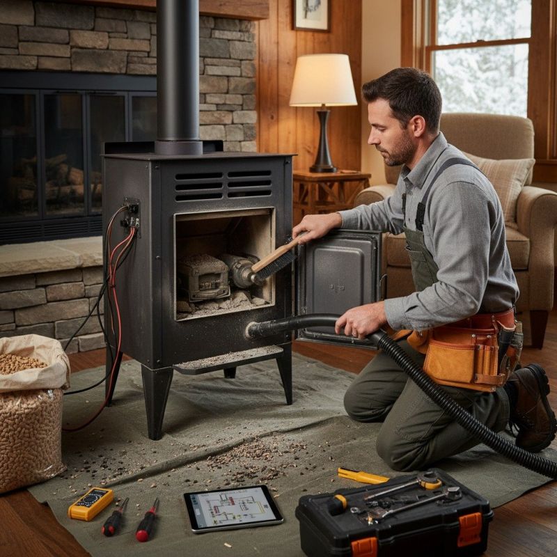 Local Wood Pellet Stove Installation pros at work