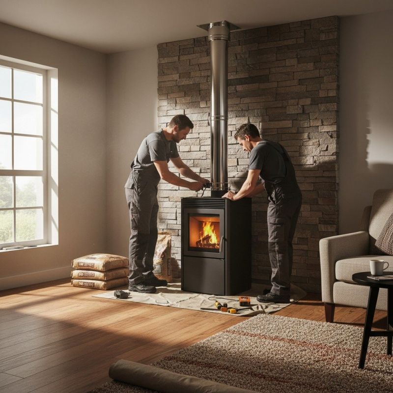 Wood Pellet Stove Installation