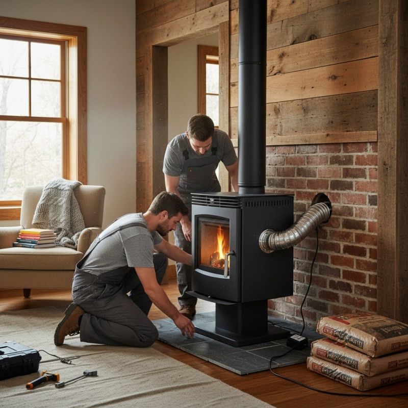 Wood Pellet Stove Installation